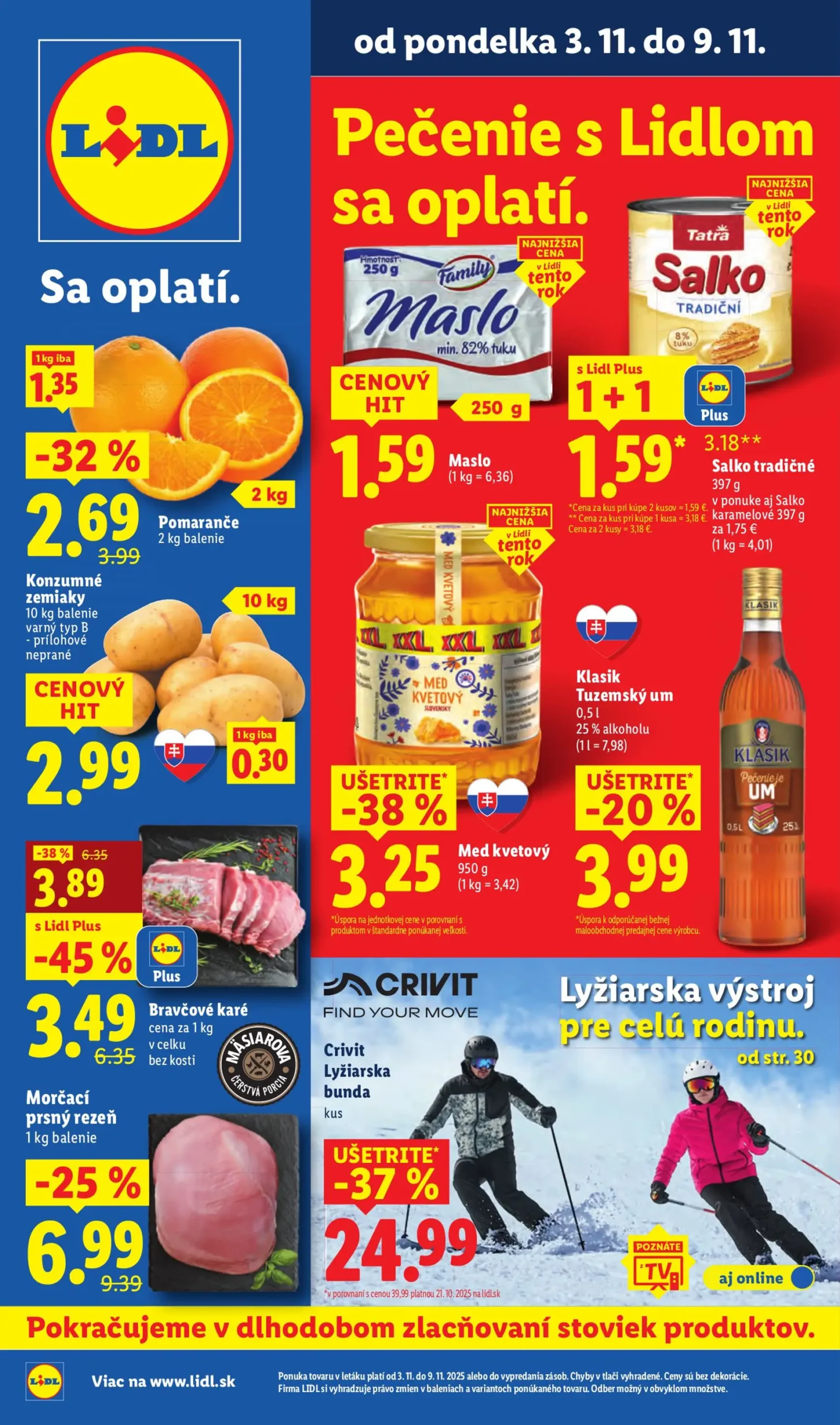 Aktuálny lidl leták platný od pondelka 03.11 do 09.11