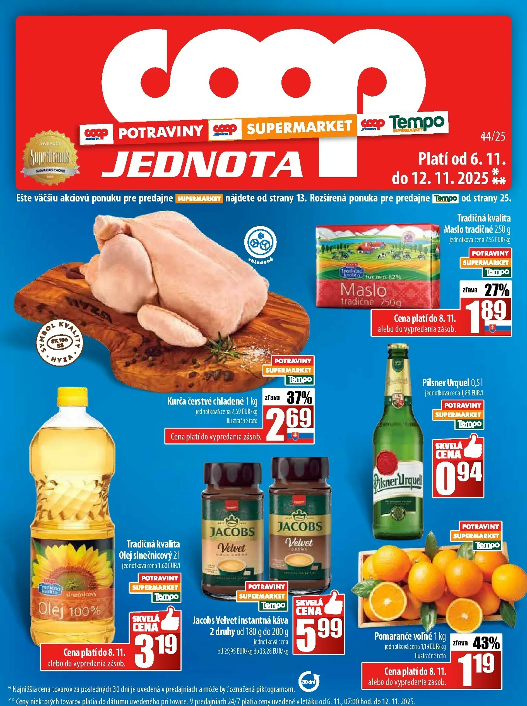 Aktuálny coop-jednota leták platný od štvrtka 06.11 do 12.11