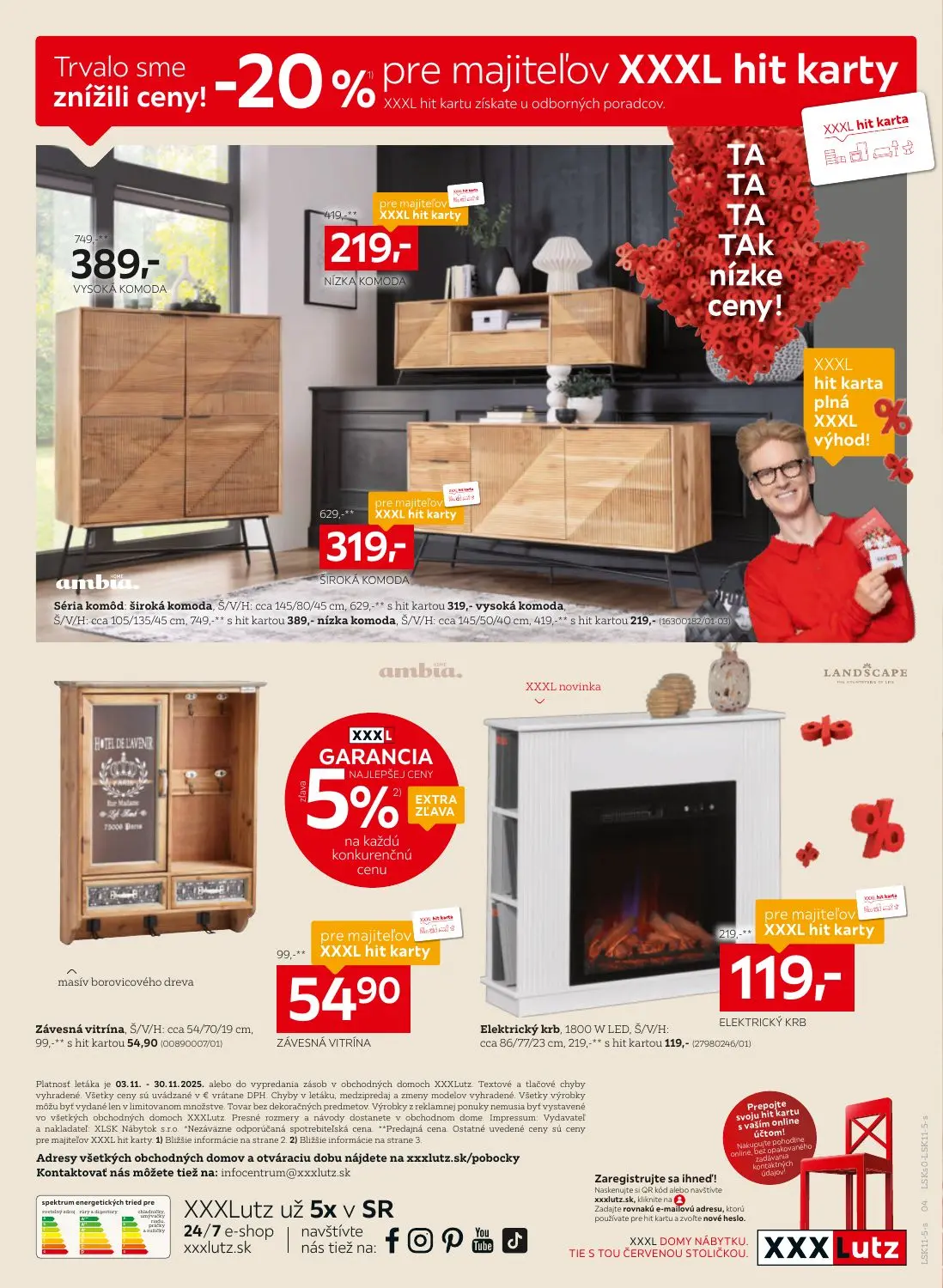 Page 4 of Aktuálny xxxlutz leták platný od pondelka 03.11 do 30.11