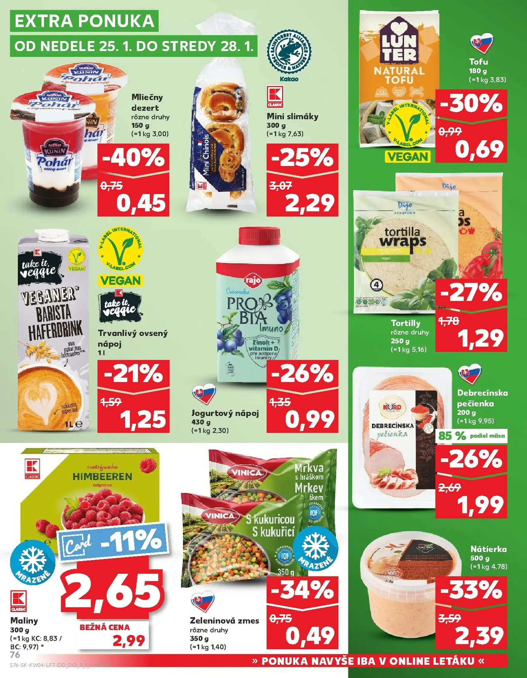 Page 76 of Aktuálny kaufland leták platný od štvrtka 22.01 do 28.01