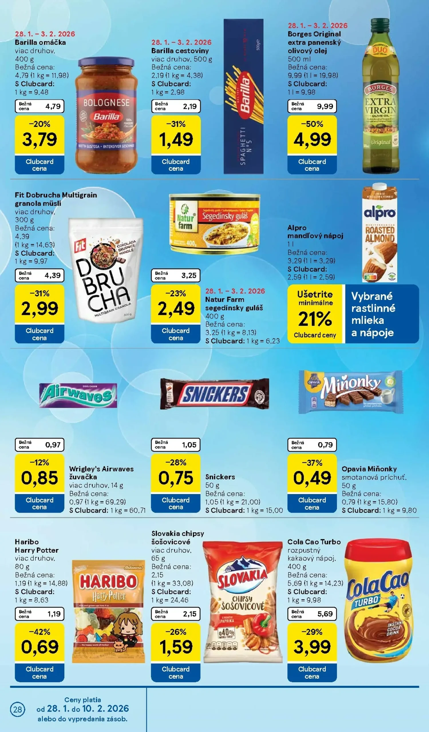 Page 28 of Aktuálny tesco leták platný od stredy 28.01 do 03.02