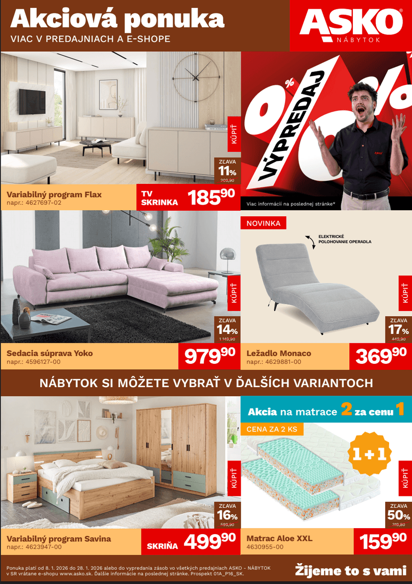Aktuálny asko-nabytok leták platný od štvrtka 08.01 do 28.01