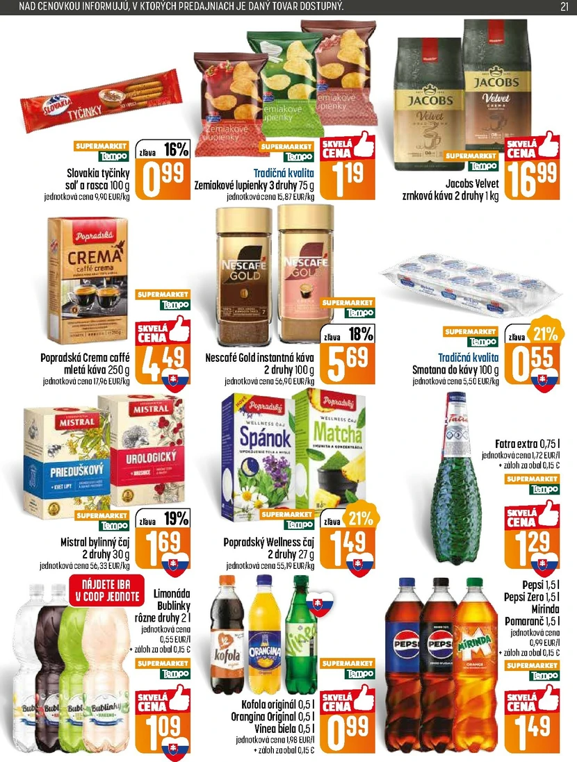 Page 21 of Aktuálny coop-jednota leták platný od štvrtka 15.01 do 21.01