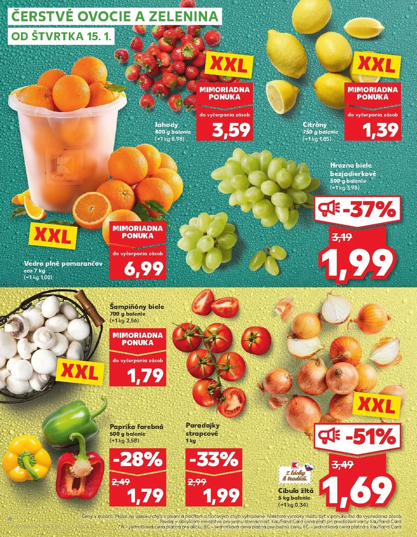 Page 4 of Aktuálny kaufland leták platný od štvrtka 15.01 do 21.01