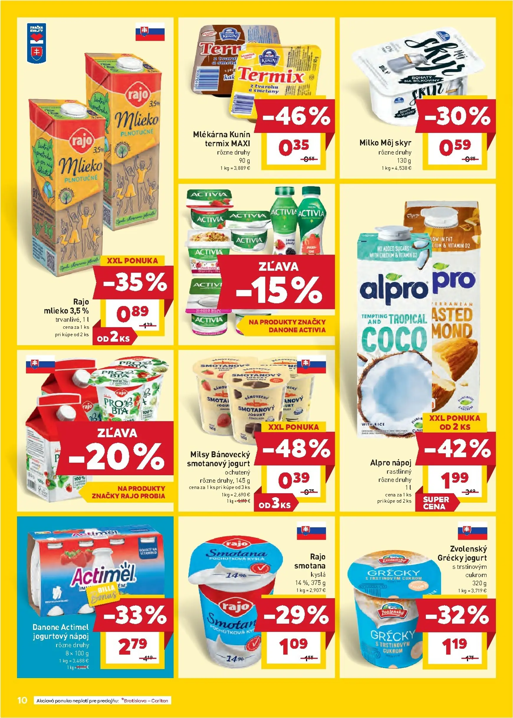 Page 10 of Aktuálny billa leták platný od stredy 28.01 do 03.02