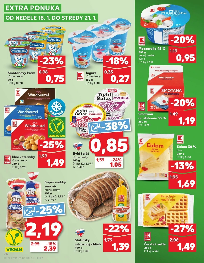 Page 74 of Aktuálny kaufland leták platný od štvrtka 15.01 do 21.01