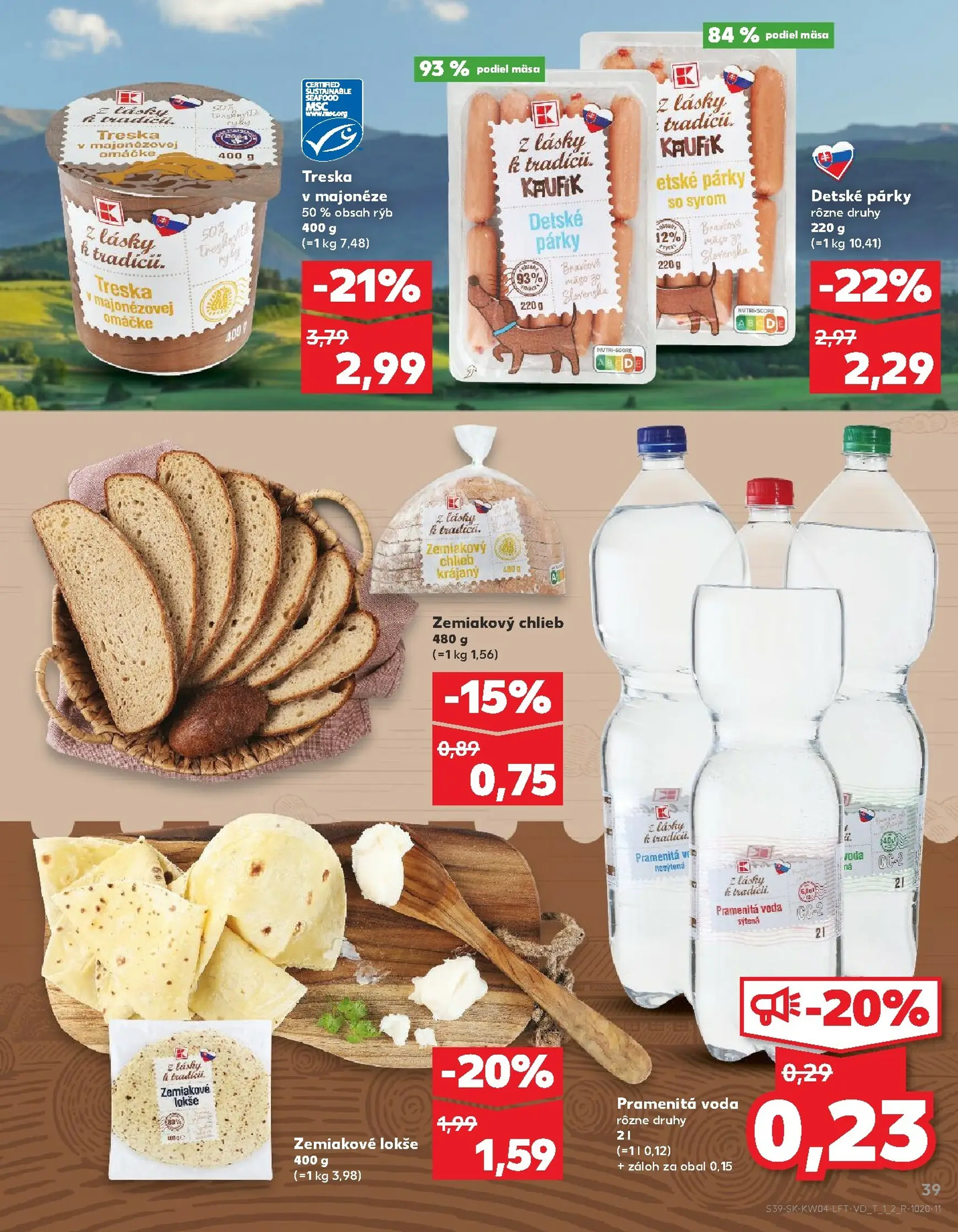 Page 39 of Aktuálny kaufland leták platný od štvrtka 22.01 do 28.01