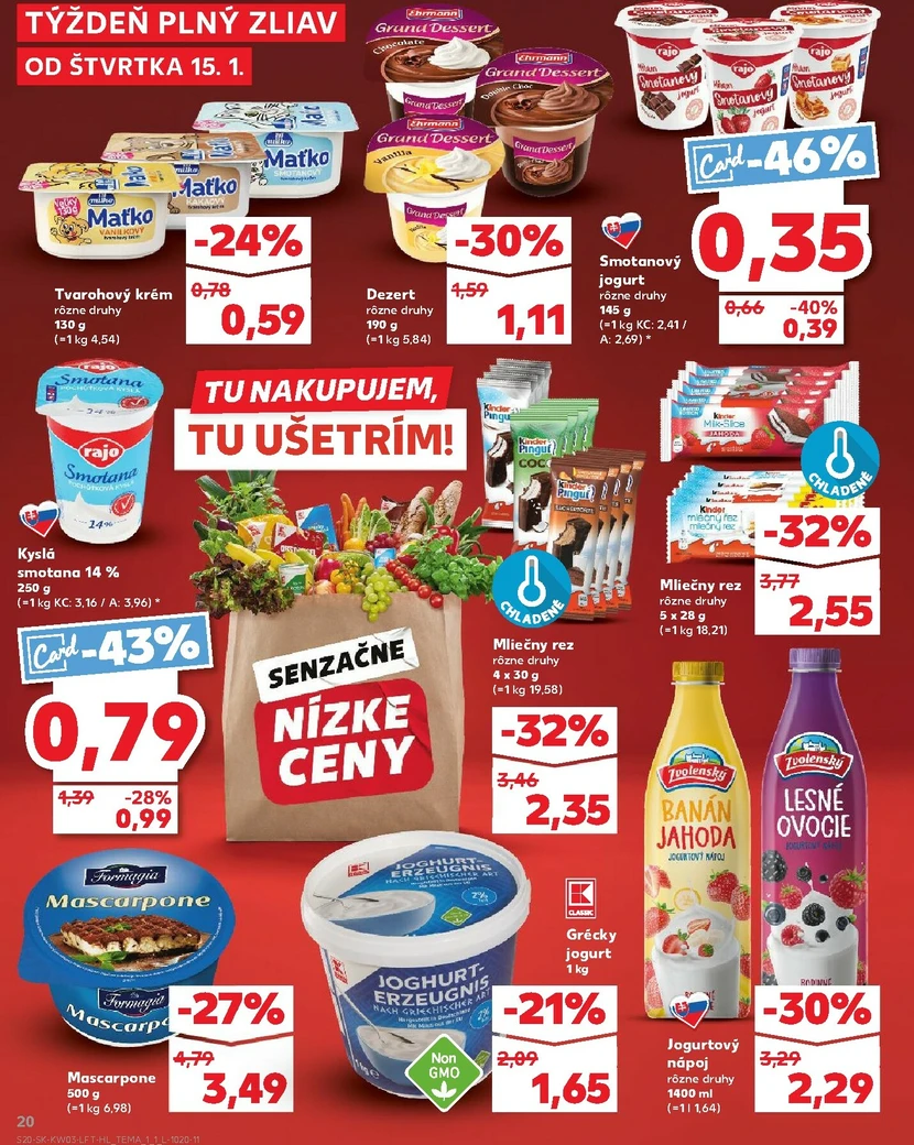 Page 20 of Aktuálny kaufland leták platný od štvrtka 15.01 do 21.01