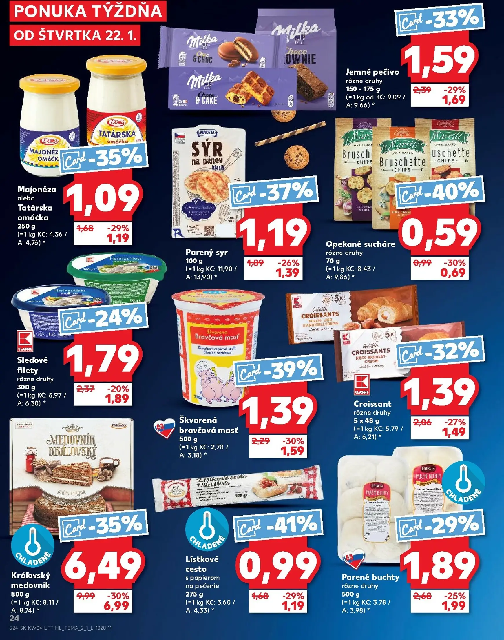 Page 24 of Aktuálny kaufland leták platný od štvrtka 22.01 do 28.01