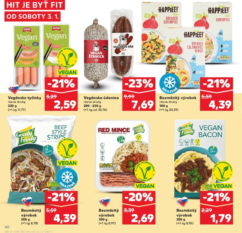 Page 40 of Aktuálny kaufland leták platný od soboty 03.01 do 31.01
