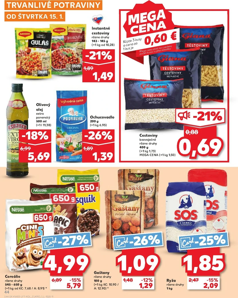 Page 44 of Aktuálny kaufland leták platný od štvrtka 15.01 do 21.01