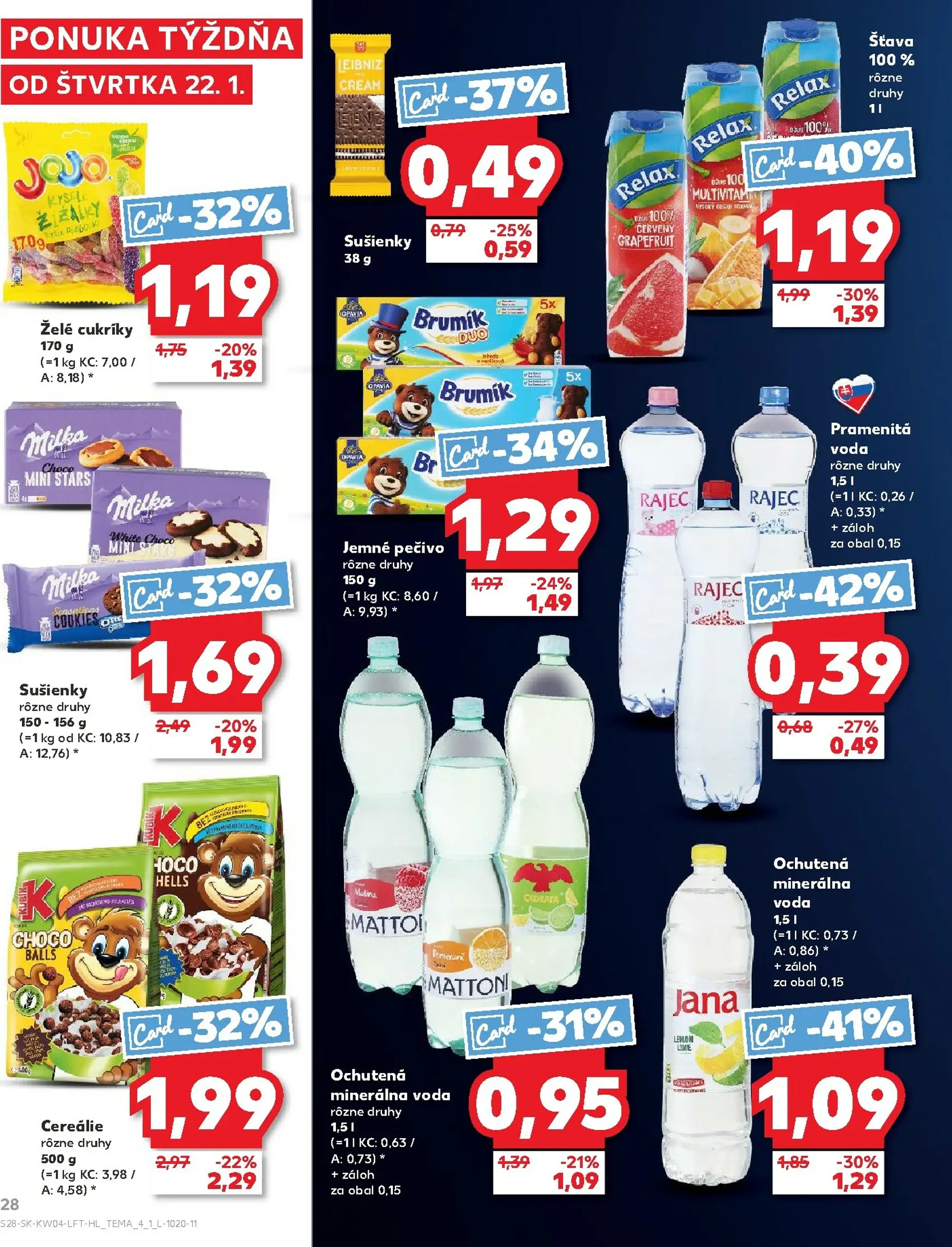 Page 28 of Aktuálny kaufland leták platný od štvrtka 22.01 do 28.01