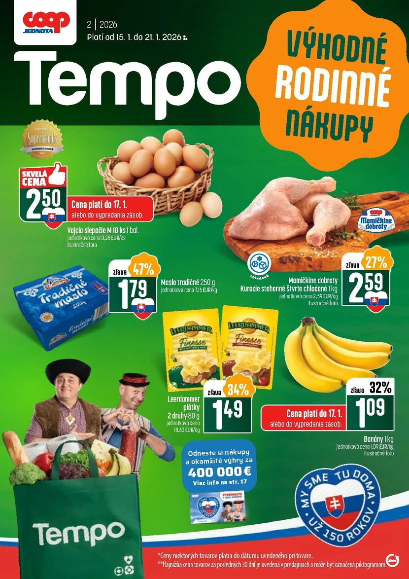Aktuálny coop-jednota leták platný od štvrtka 15.01 do 21.01