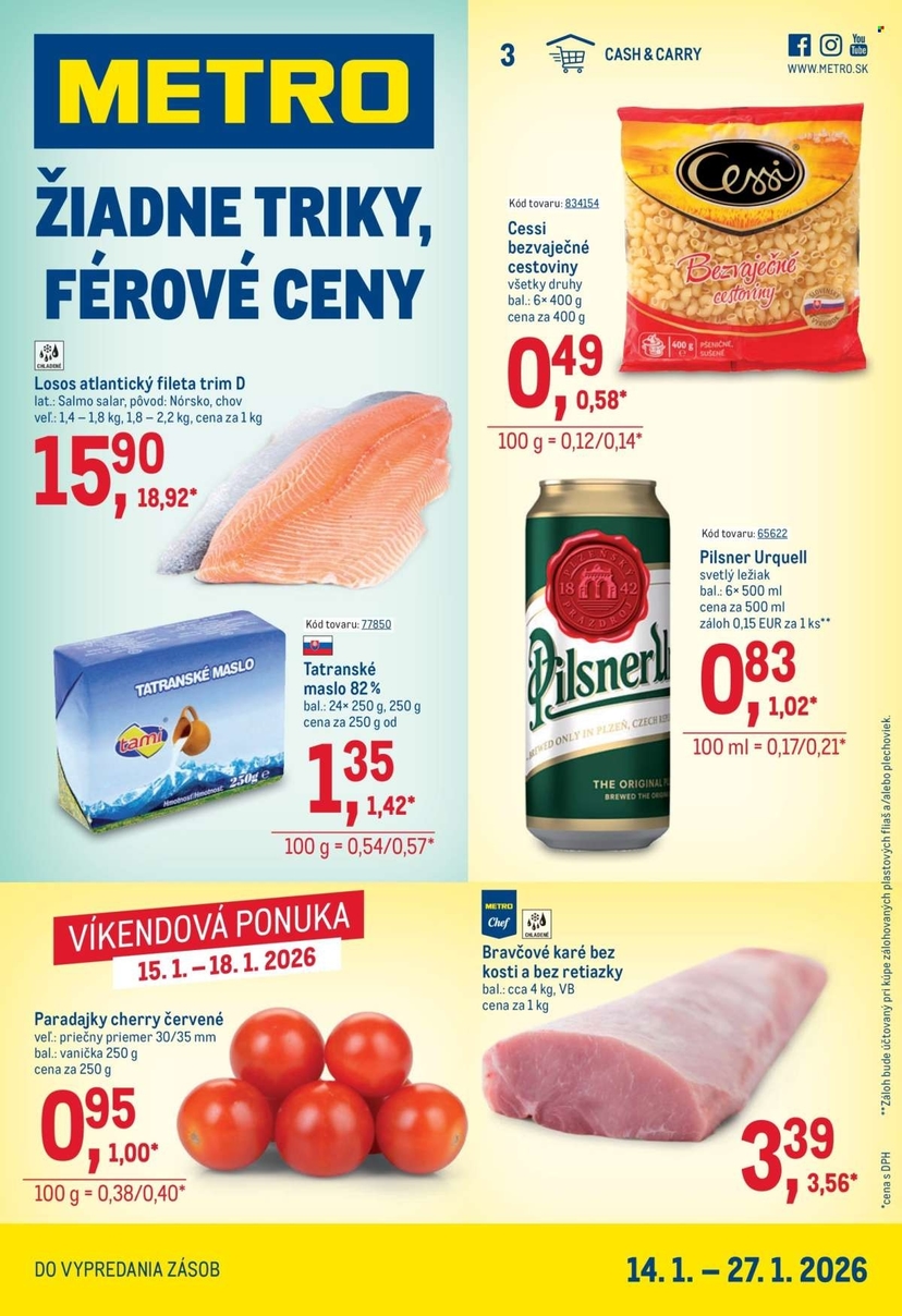 Aktuálny metro leták platný od stredy 14.01 do 27.01