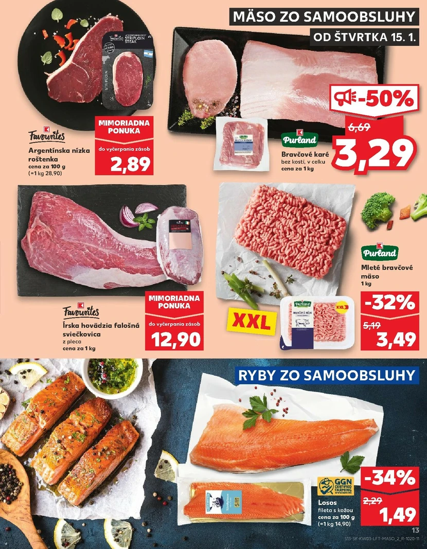 Page 13 of Aktuálny kaufland leták platný od štvrtka 15.01 do 21.01