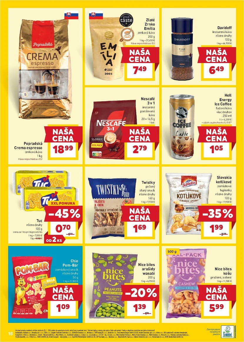 Page 18 of Aktuálny billa leták platný od stredy 14.01 do 20.01