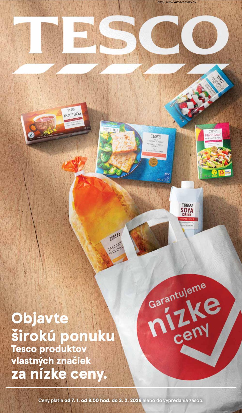 Page 1 of Aktuálny tesco leták platný od stredy 07.01 do 03.02