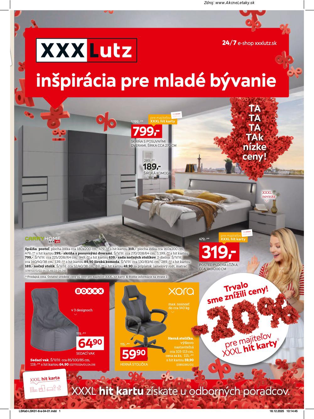 Page 1 of Aktuálny xxxlutz leták platný od pondelka 05.01 do 01.02
