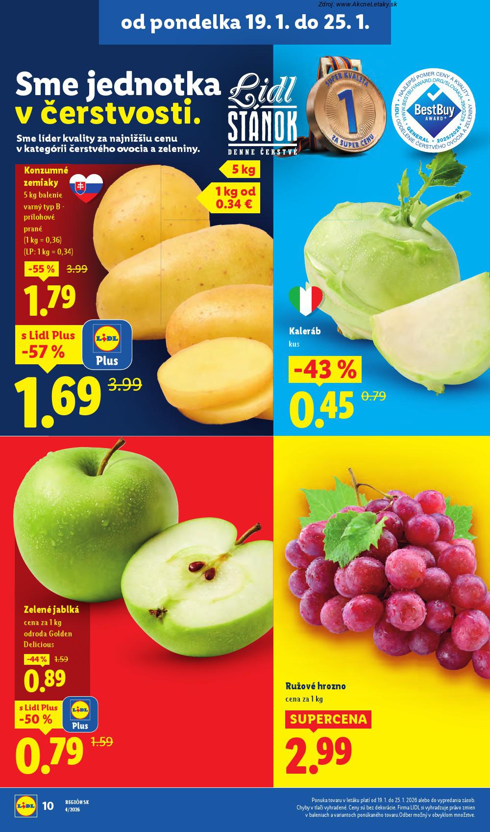 Page 10 of Aktuálny lidl leták platný od pondelka 19.01 do 25.01