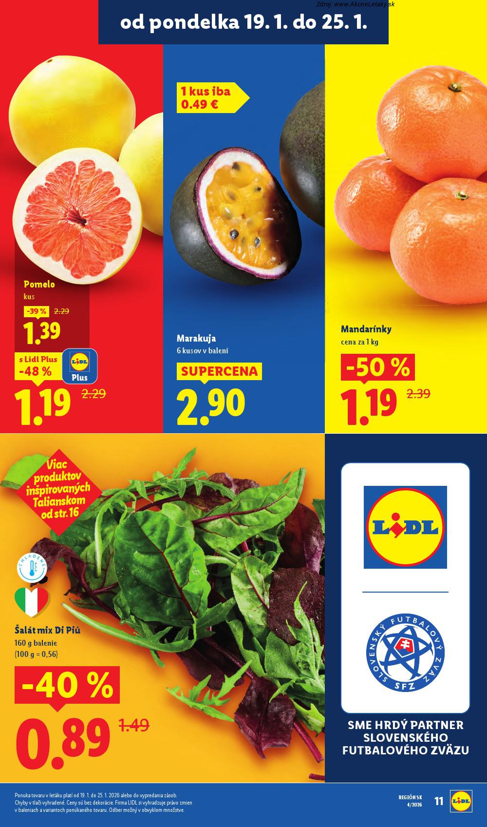 Page 11 of Aktuálny lidl leták platný od pondelka 19.01 do 25.01