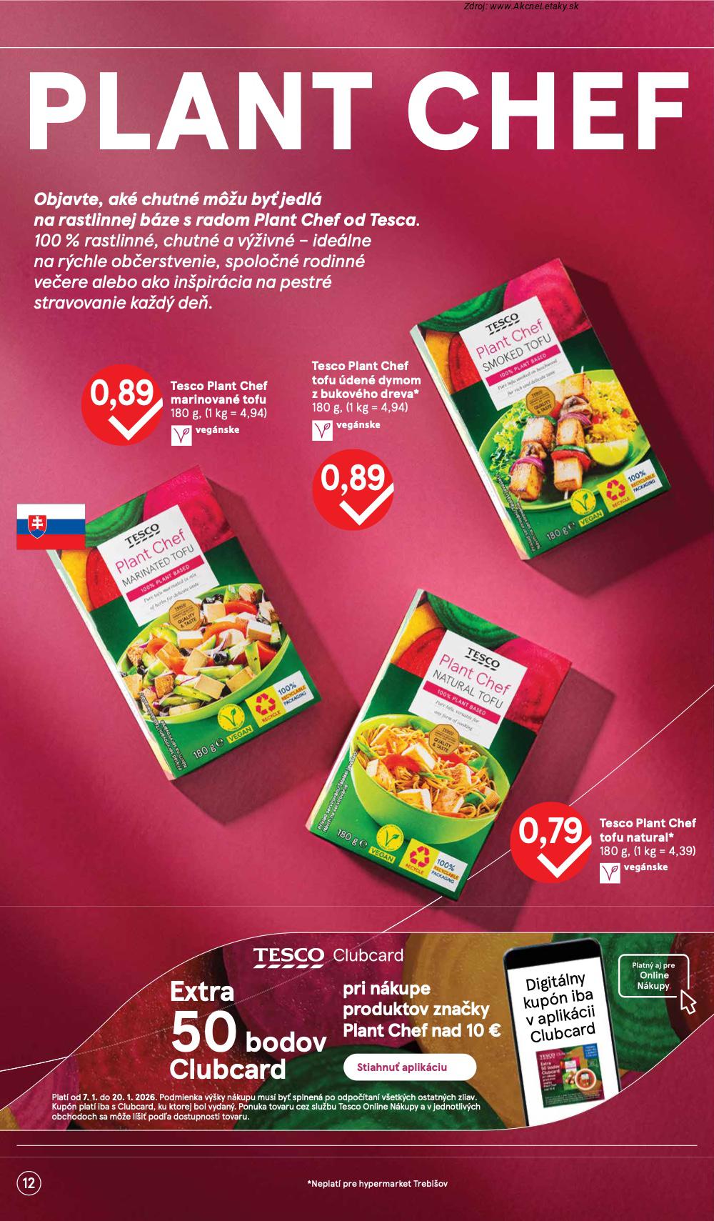 Page 12 of Aktuálny tesco leták platný od stredy 07.01 do 03.02