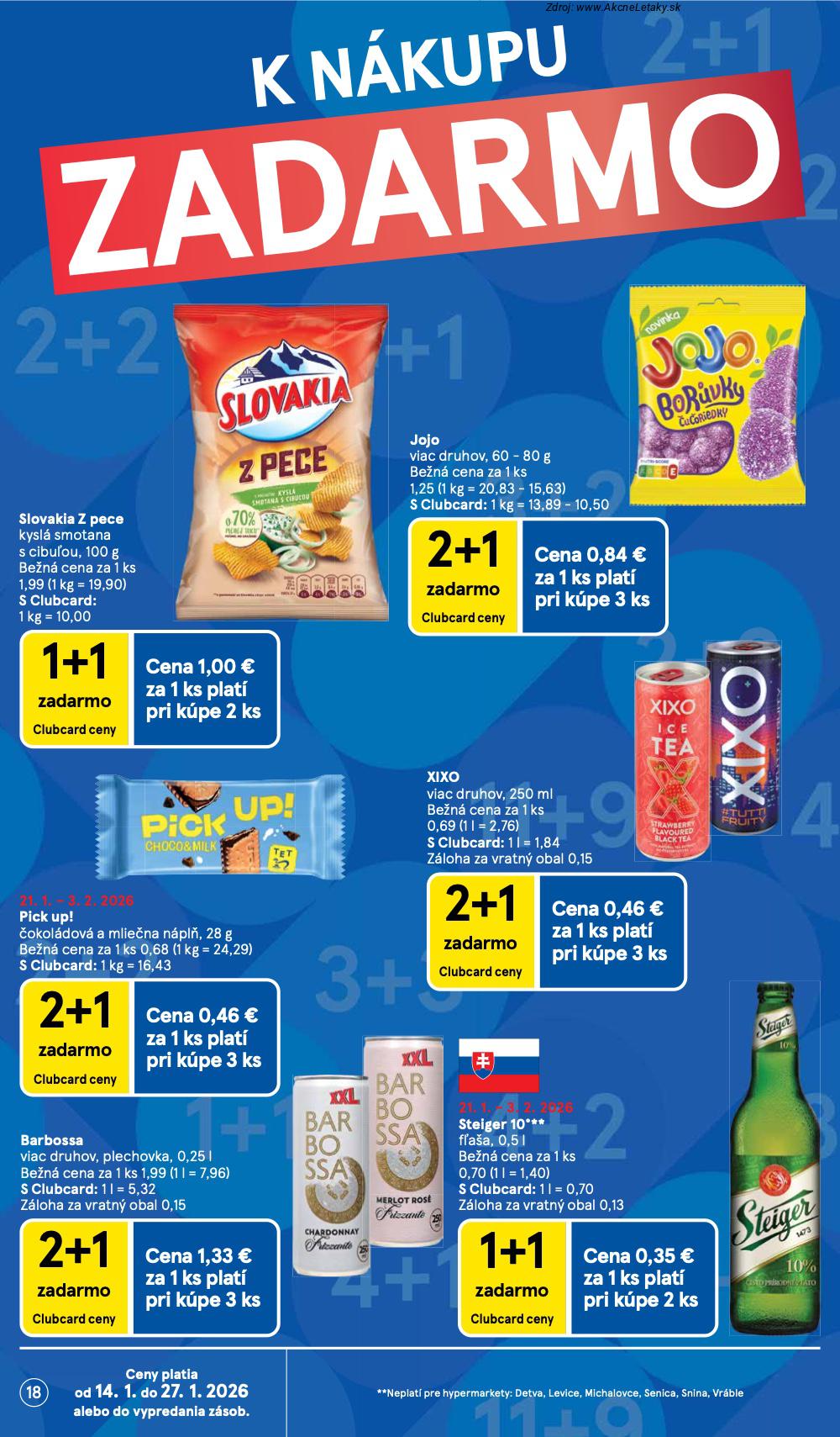 Page 18 of Aktuálny tesco leták platný od stredy 21.01 do 27.01