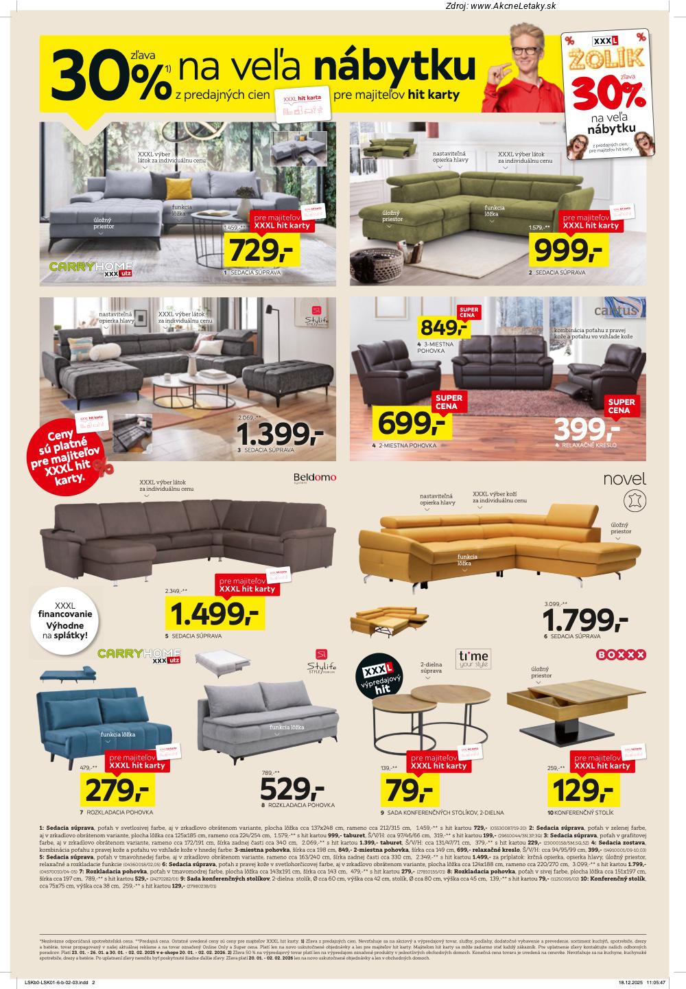 Page 2 of Aktuálny xxxlutz leták platný od pondelka 19.01 do 01.02