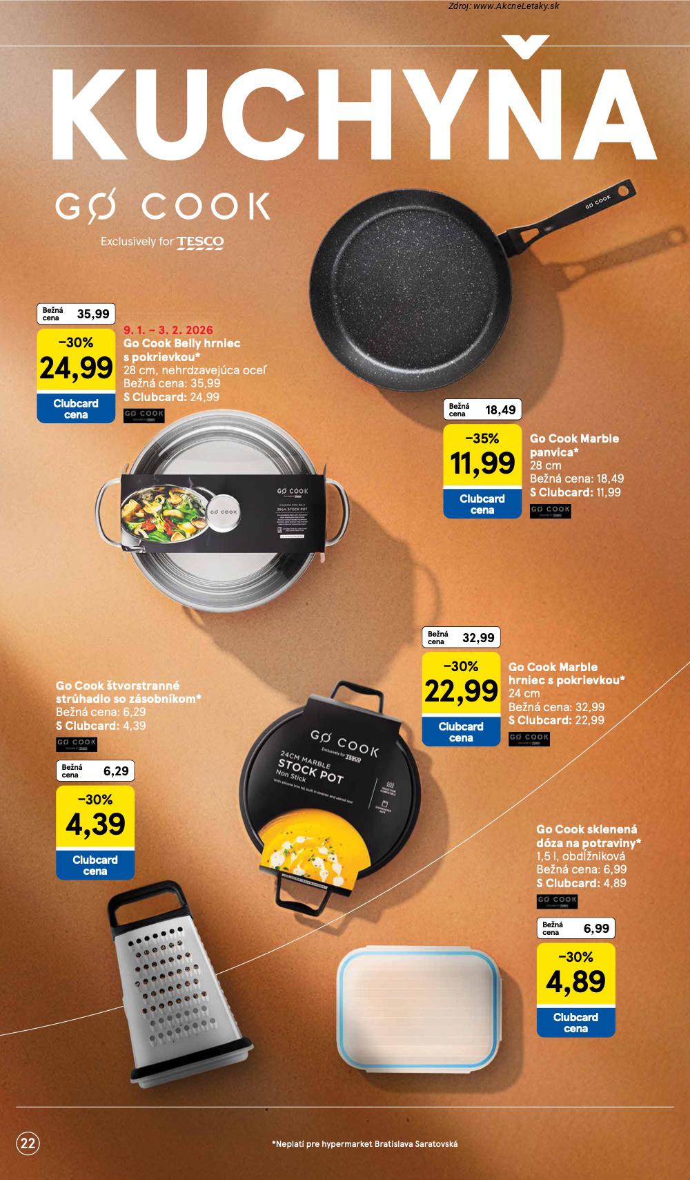 Page 22 of Aktuálny tesco leták platný od stredy 07.01 do 03.02