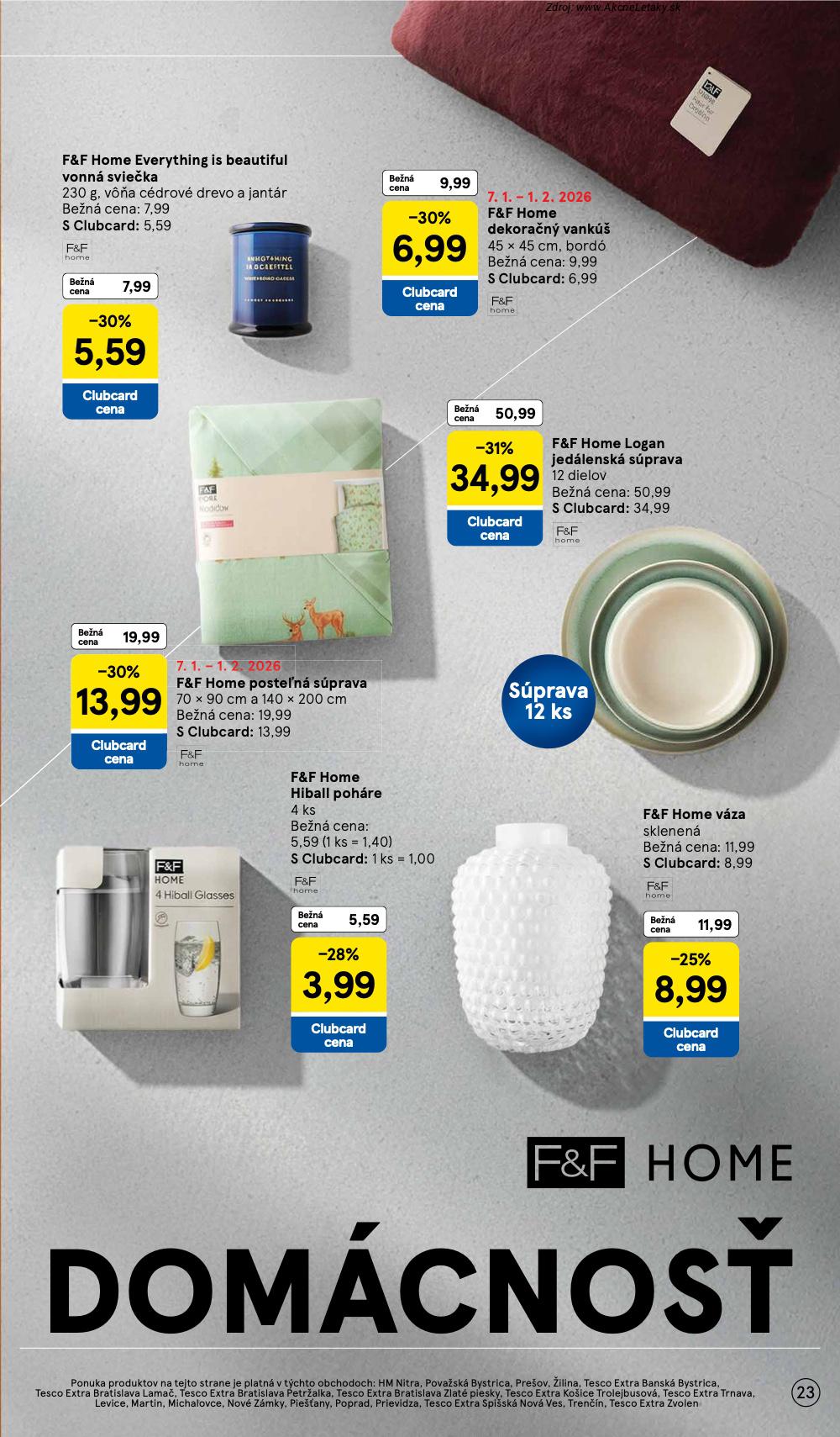 Page 23 of Aktuálny tesco leták platný od stredy 07.01 do 03.02