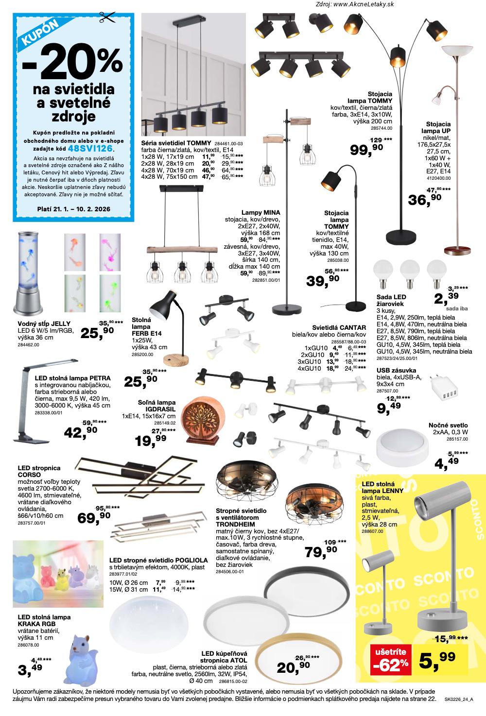 Page 24 of Aktuálny sconto-nabytok leták platný od stredy 21.01 do 10.02