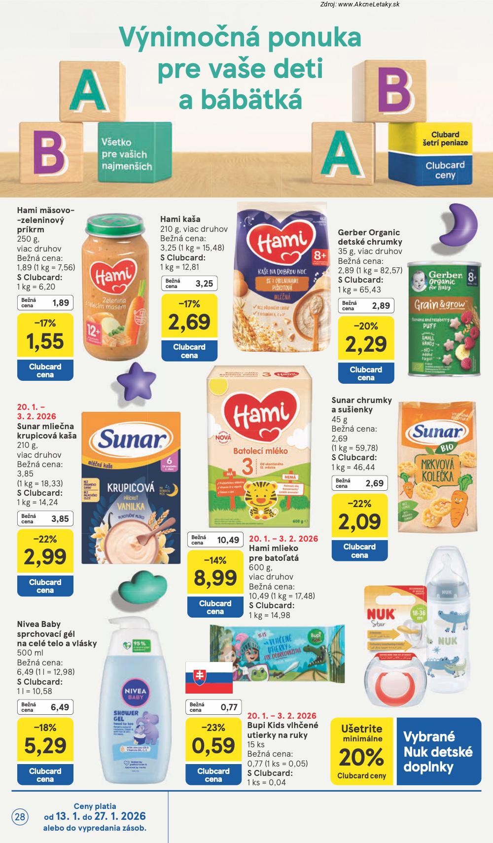 Page 28 of Aktuálny tesco leták platný od stredy 21.01 do 27.01