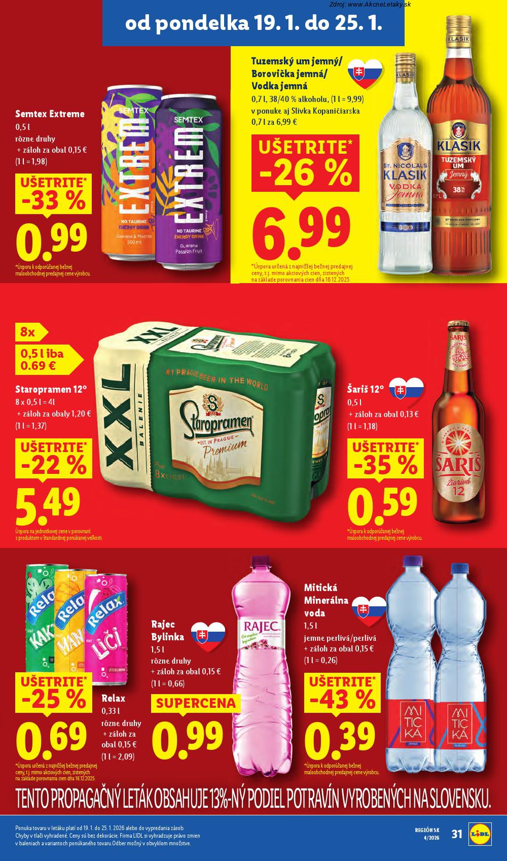 Page 35 of Aktuálny lidl leták platný od pondelka 19.01 do 25.01