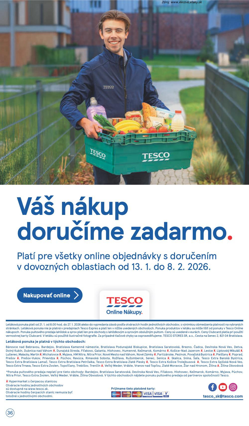 Page 36 of Aktuálny tesco leták platný od stredy 21.01 do 27.01