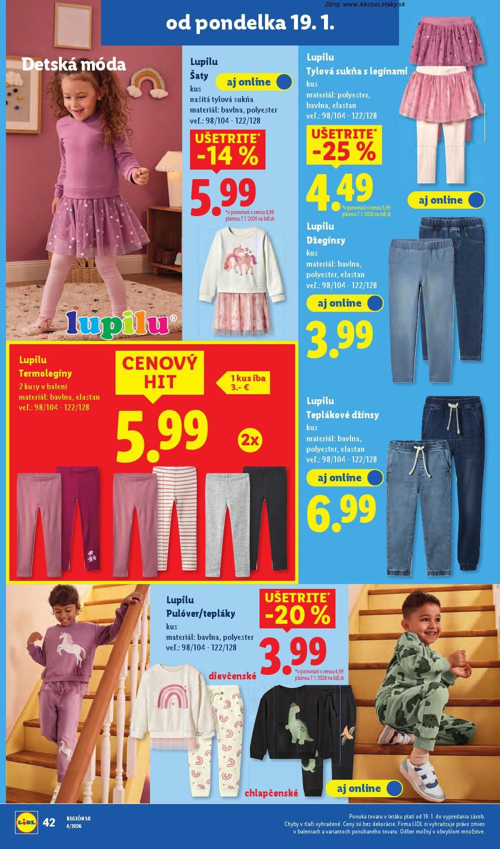 Page 56 of Aktuálny lidl leták platný od pondelka 19.01 do 25.01