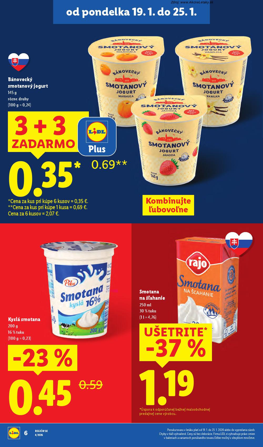 Page 6 of Aktuálny lidl leták platný od pondelka 19.01 do 25.01