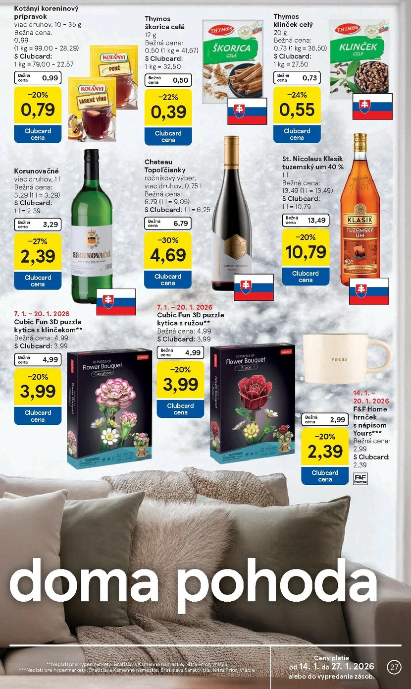 Page 27 of Aktuálny tesco leták platný od stredy 14.01 do 20.01