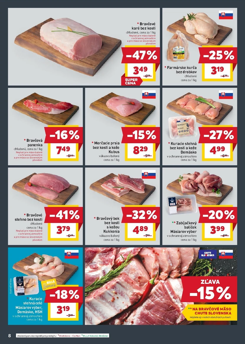 Page 8 of Aktuálny billa leták platný od stredy 14.01 do 20.01