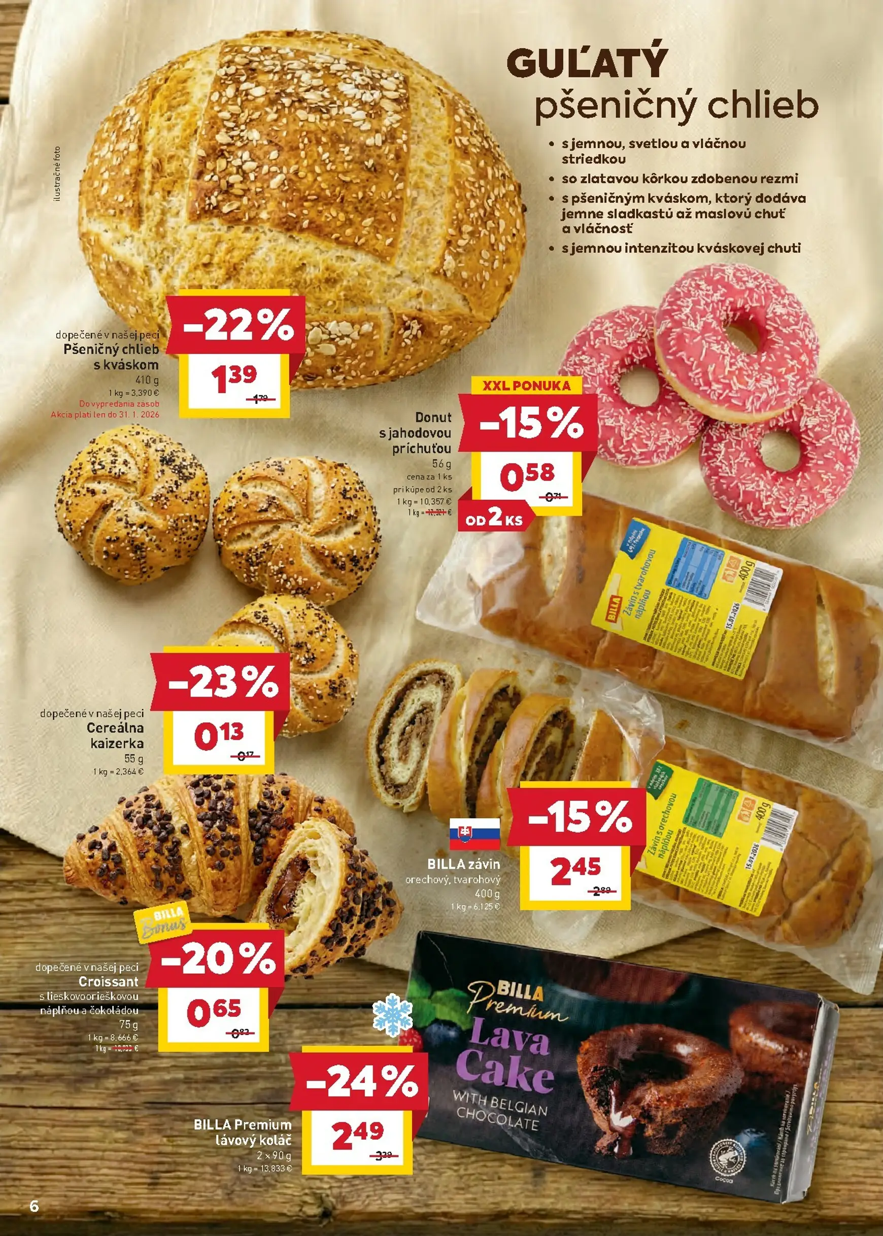 Page 6 of Aktuálny billa leták platný od stredy 28.01 do 03.02