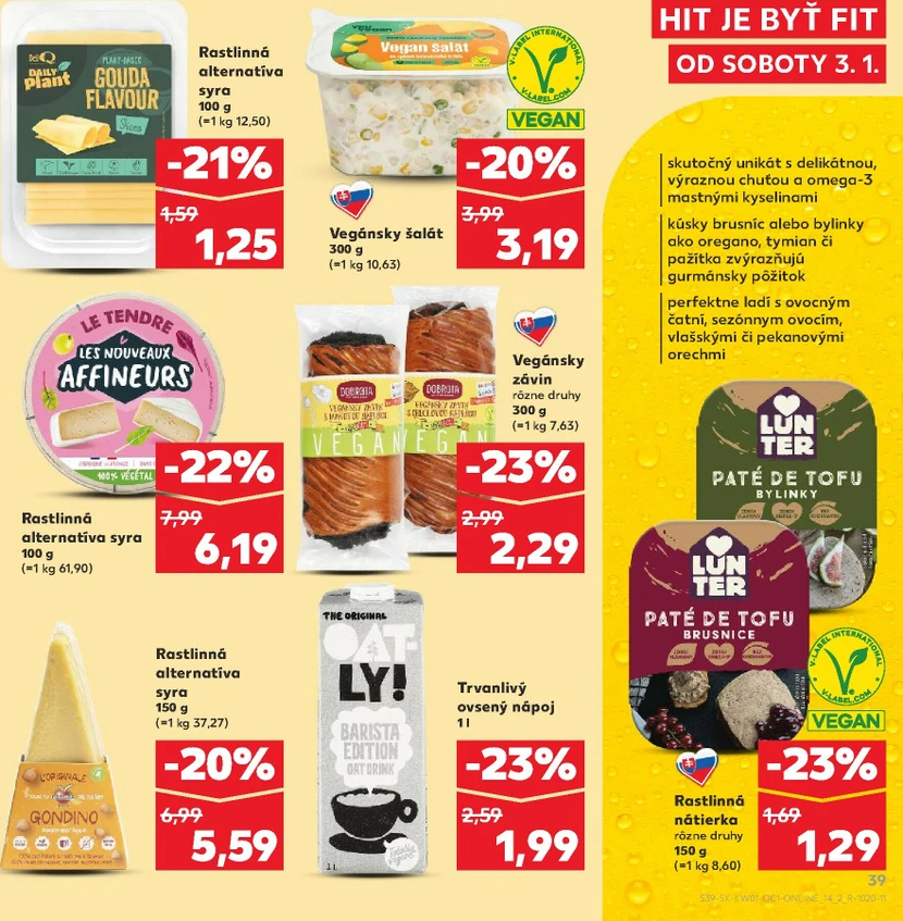 Page 39 of Aktuálny kaufland leták platný od soboty 03.01 do 31.01