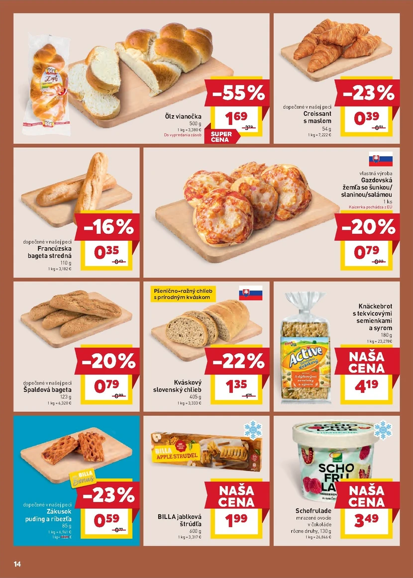 Page 14 of Aktuálny billa leták platný od stredy 14.01 do 20.01