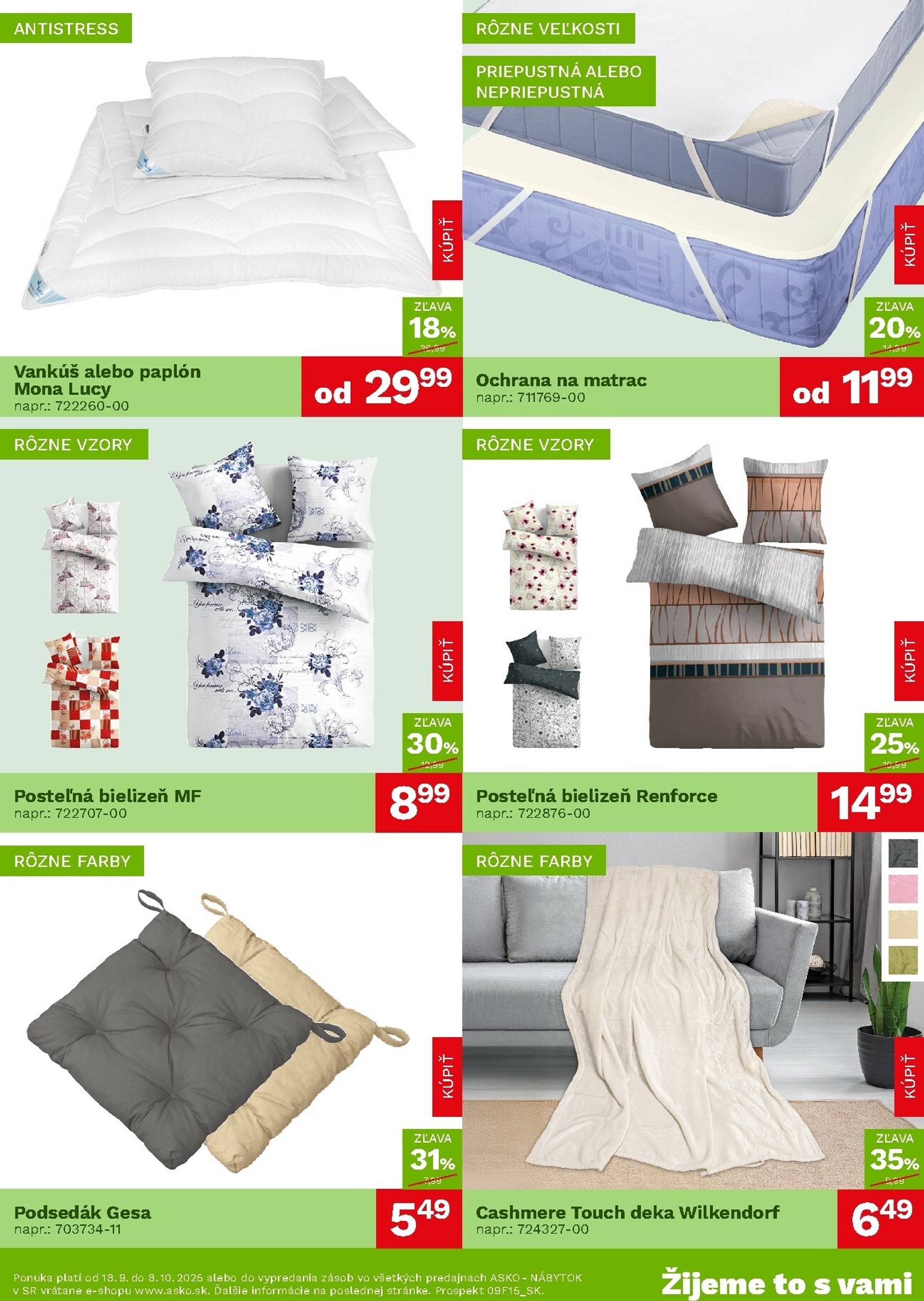 Page 3 of Aktuálny asko-nabytok leták platný od štvrtka 18.09 do 08.10