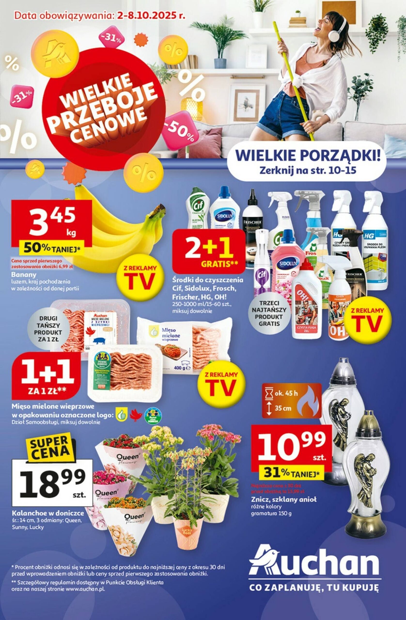 Page 1 of Aktuálny auchan-polsko leták platný od štvrtka 02.10 do 08.10