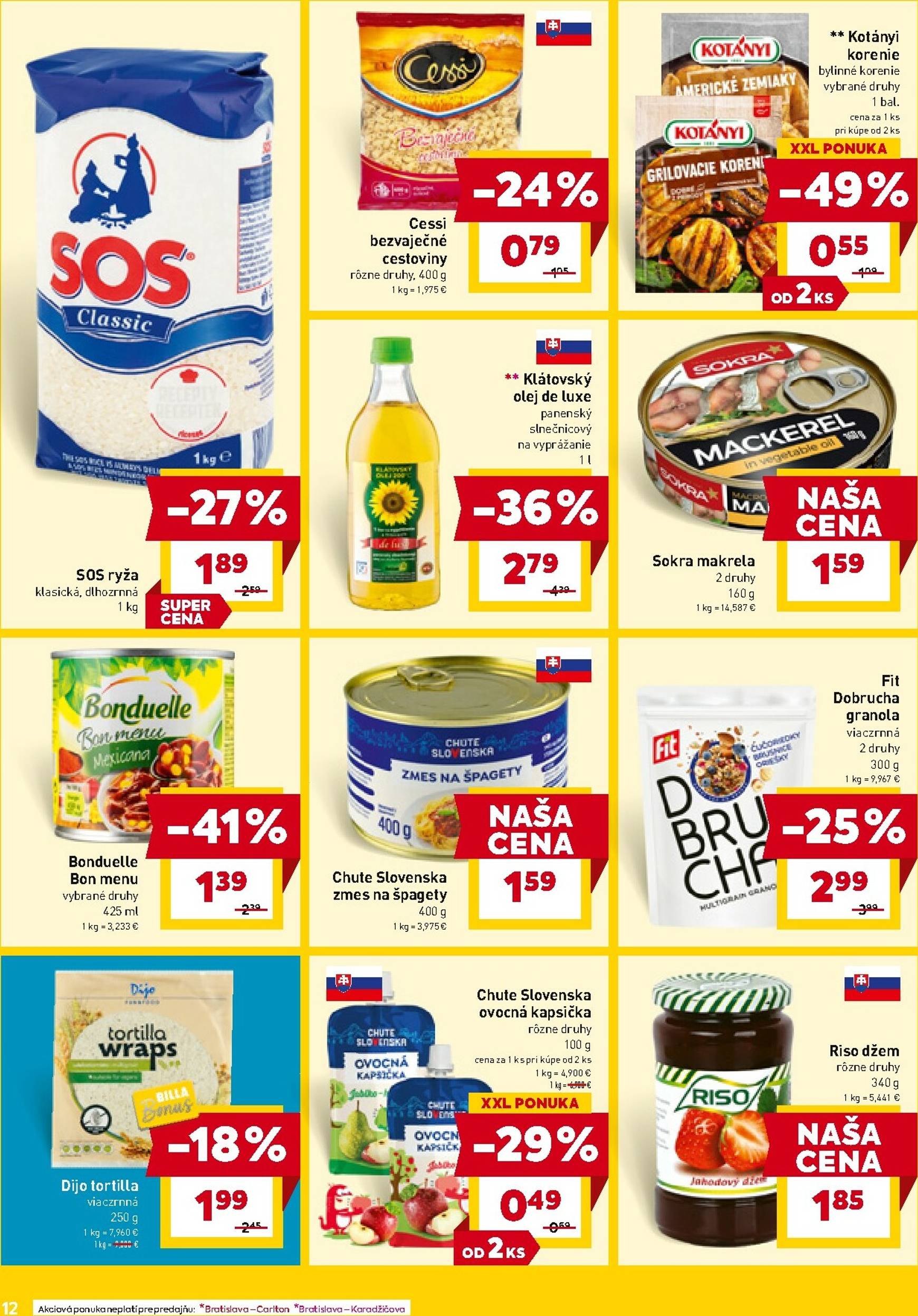 Page 12 of Aktuálny billa leták platný od stredy 08.10 do 14.10