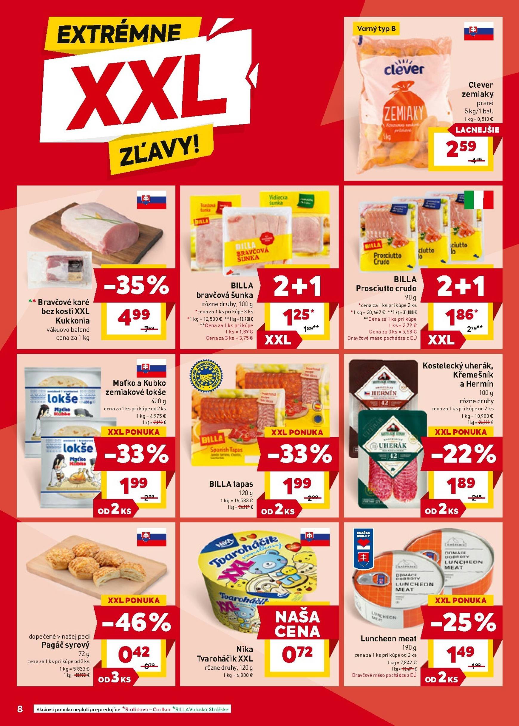 Page 8 of Aktuálny billa leták platný od stredy 08.10 do 14.10