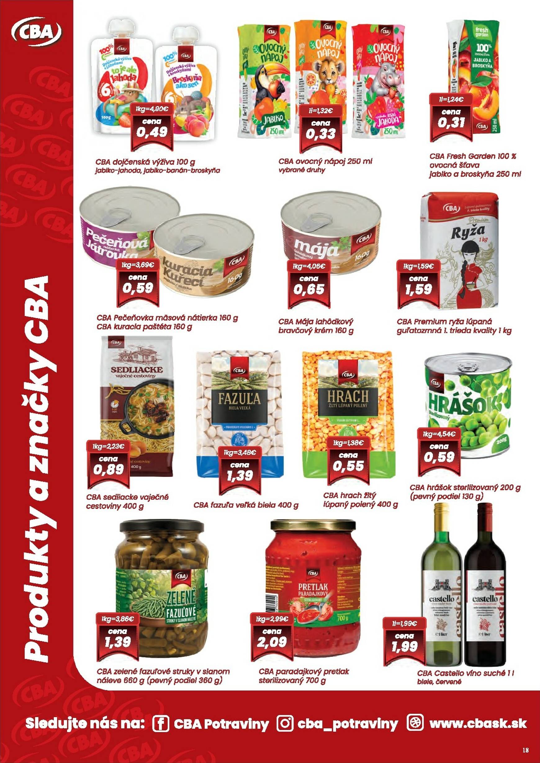 Page 18 of Aktuálny cba leták platný od štvrtka 02.10 do 15.10