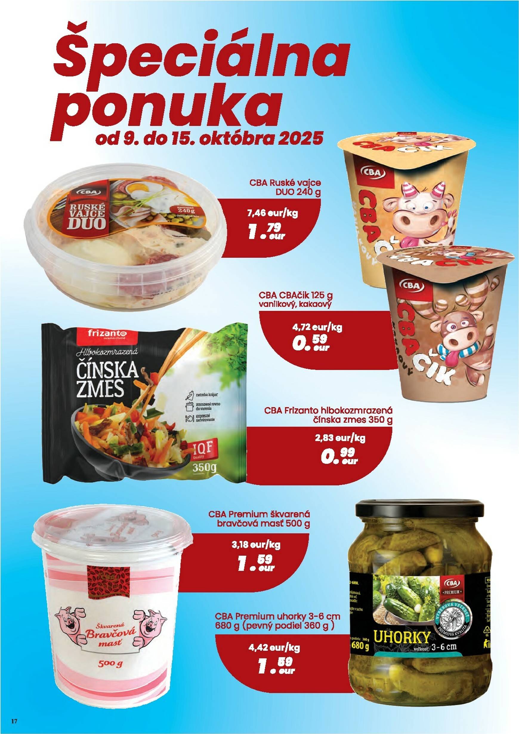 Page 17 of Aktuálny cba leták platný od štvrtka 02.10 do 15.10