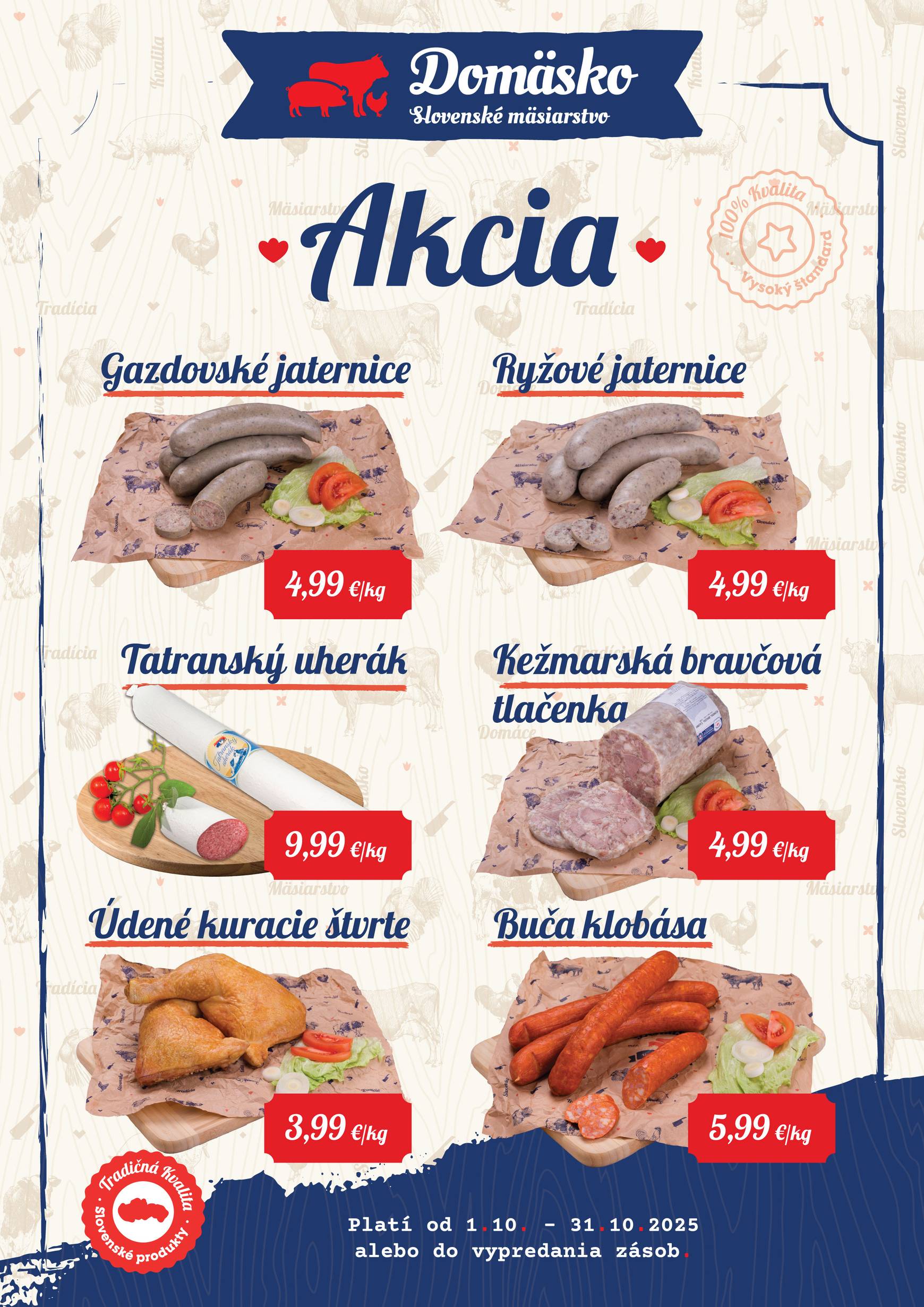 Page 1 of Aktuálny domaesko leták platný od stredy 01.10 do 31.10