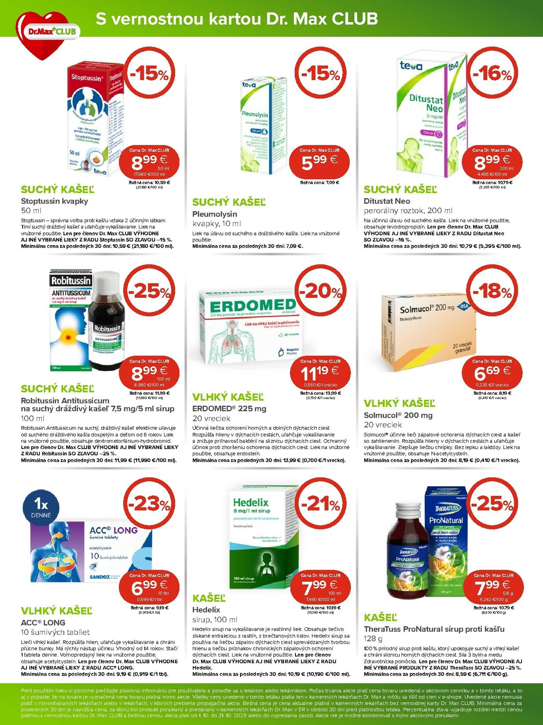 Page 5 of Aktuálny dr-max leták platný od stredy 01.10 do 31.10