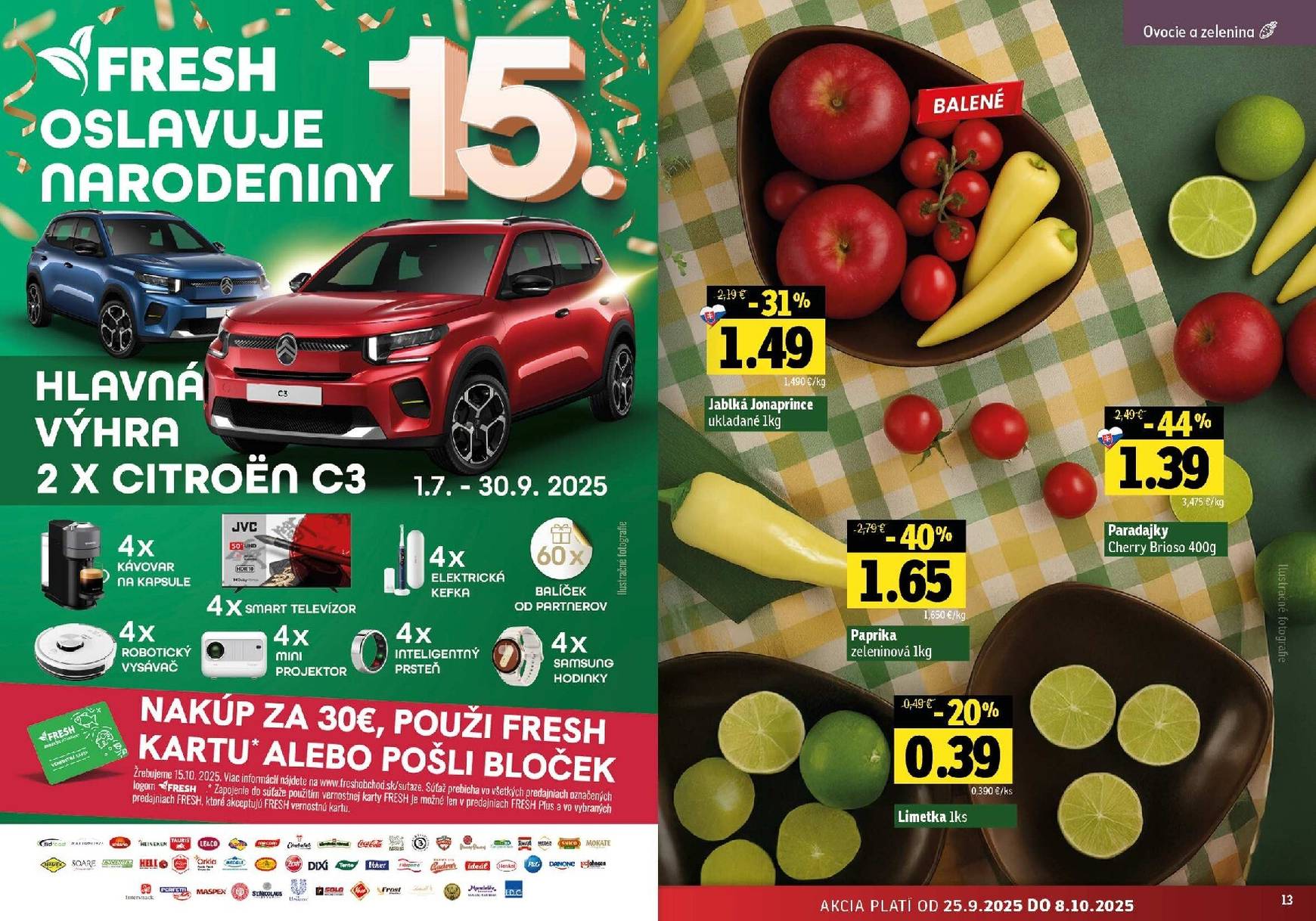 Page 7 of Aktuálny fresh leták platný od štvrtka 25.09 do 08.10