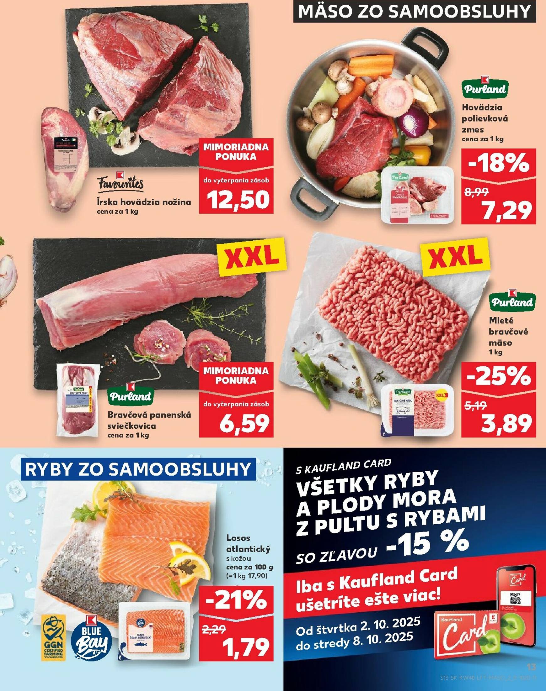 Page 13 of Aktuálny kaufland leták platný od štvrtka 02.10 do 08.10